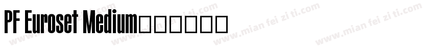 PF Euroset Medium字体转换